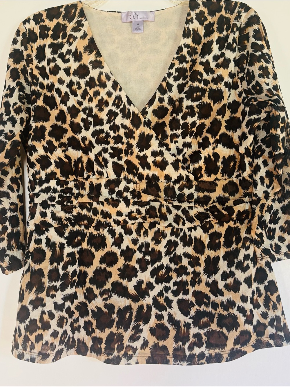 Nine & Co. Leopard Print Top